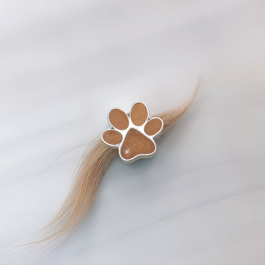 Charm de plata · Huella de pelo de tu mascota