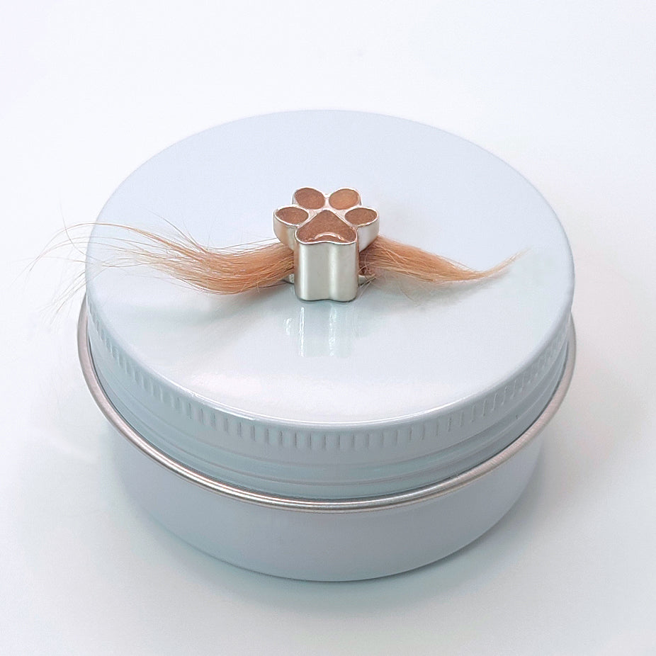 Charm de plata · Huella de pelo de tu mascota