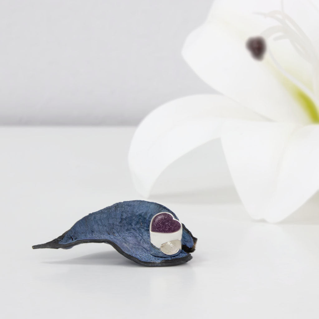 Charm de plata · Corazón con cenizas de tu mascota