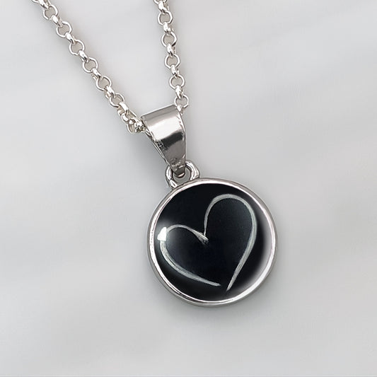 Colgante con pelo de tu mascota dentro de circulo de plata