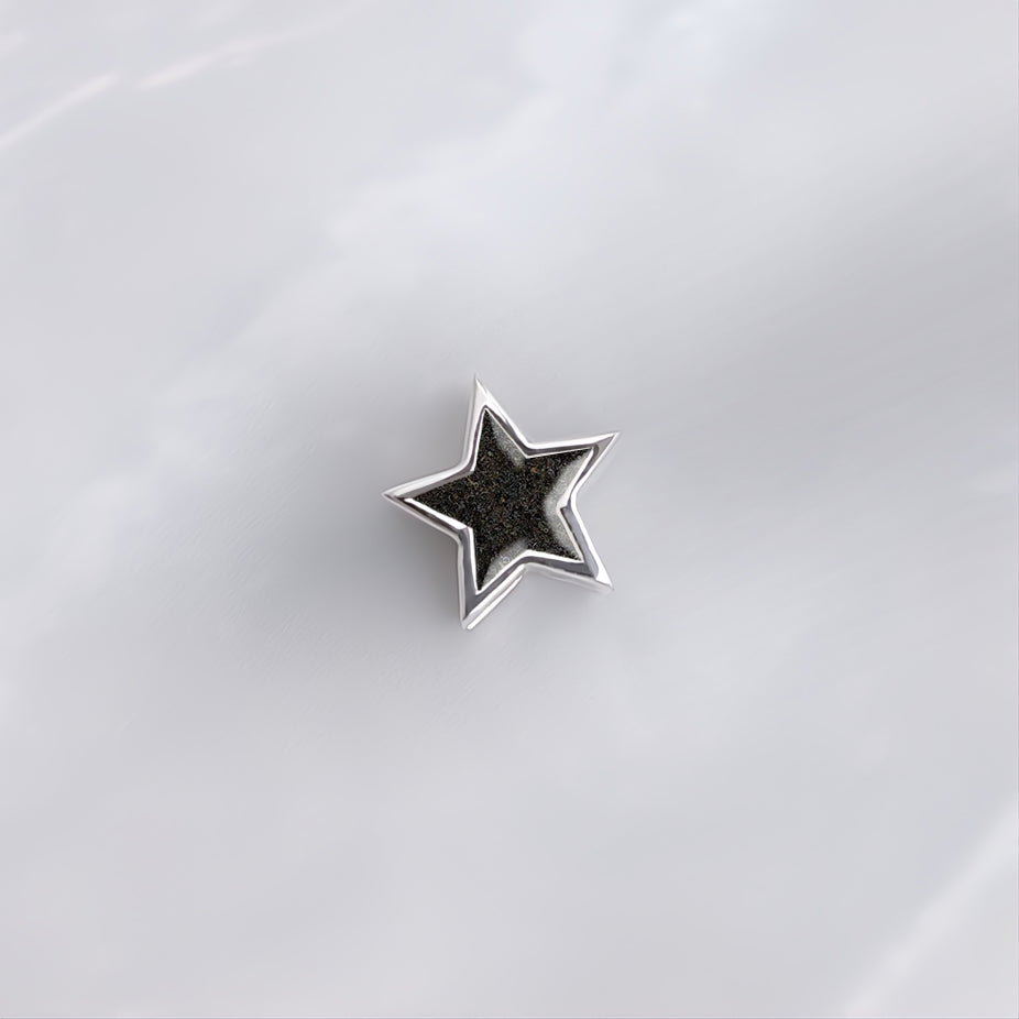 Charm de plata · Estrella de arena o tierra