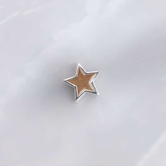 Charm con pelo · Estrella de plata con pelo de tu mascota