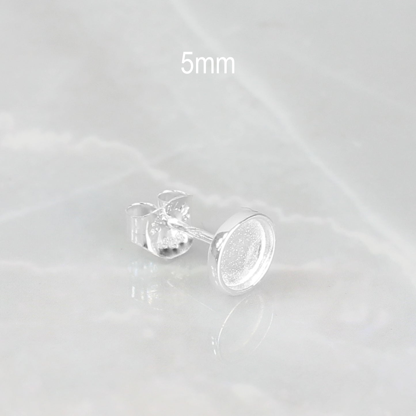 Pendientes con Cenizas en Circulo 5mm