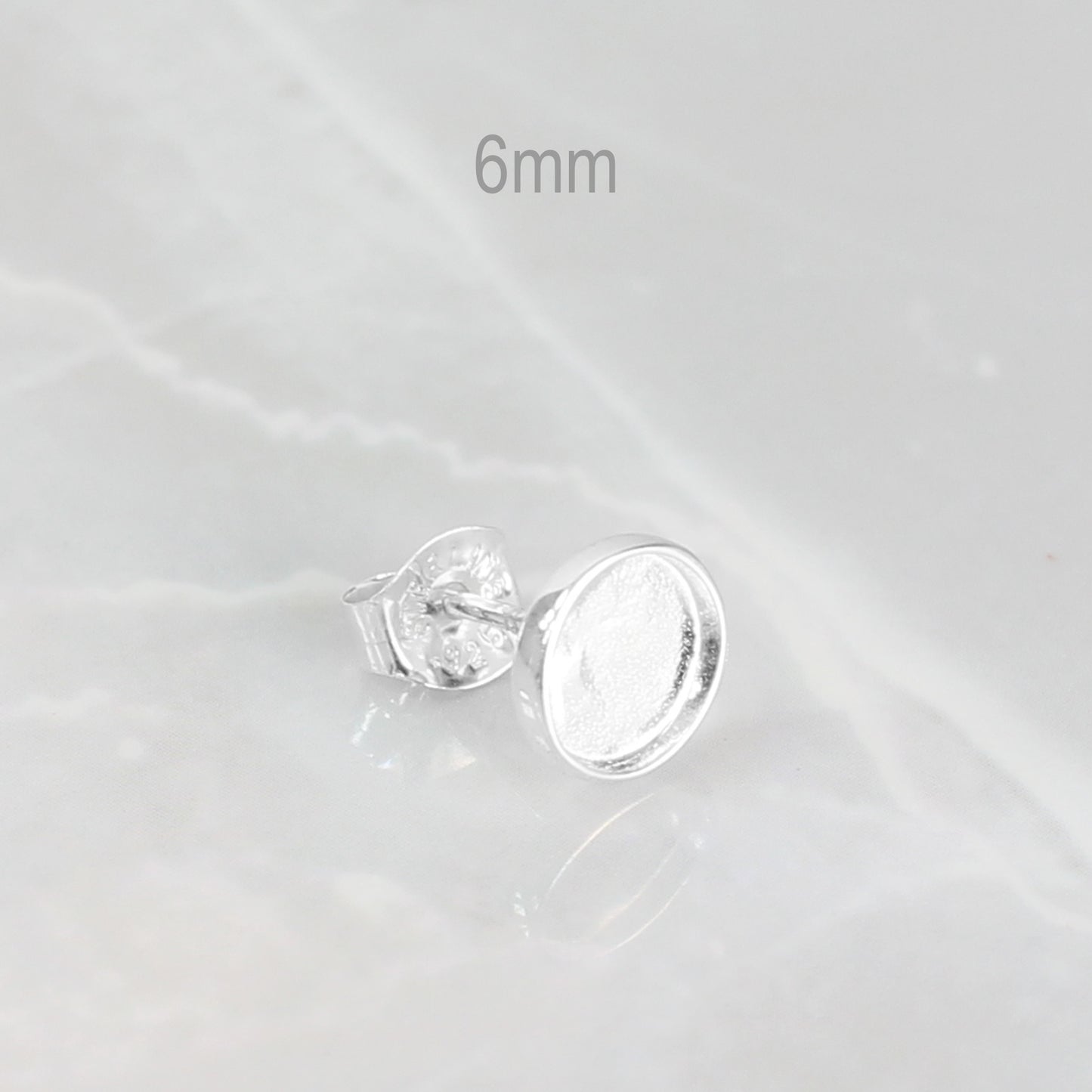 Pendientes con Cenizas en Circulo 6mm