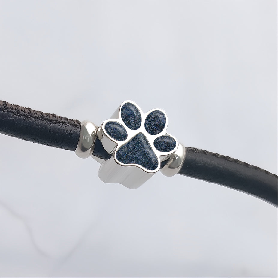 Charm de plata · Huella con cenizas de tu mascota