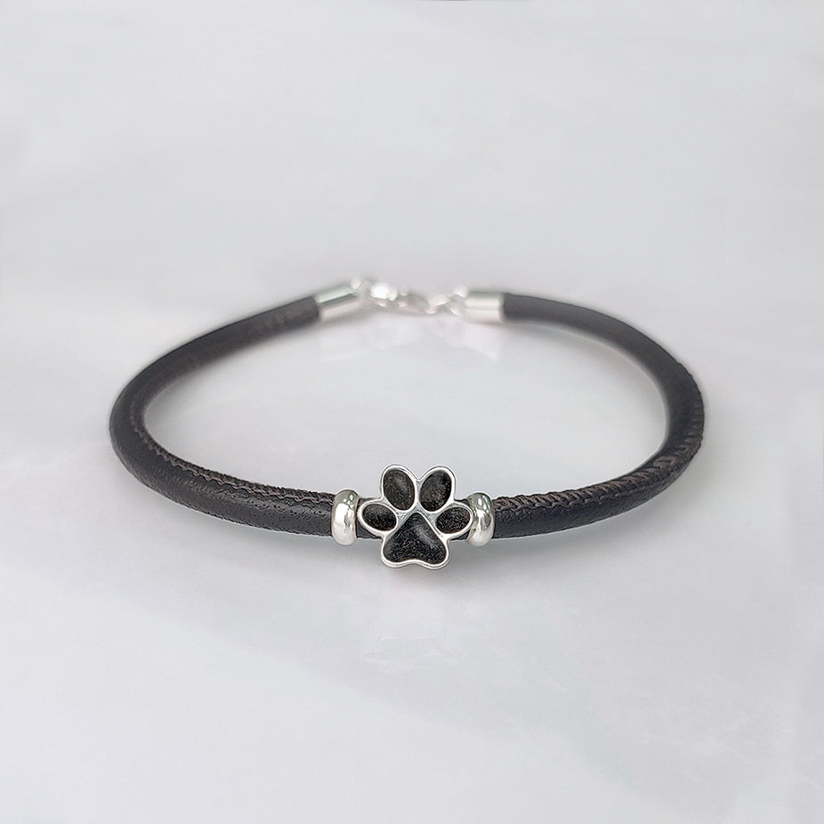 Charm de plata · Huella con cenizas de tu mascota