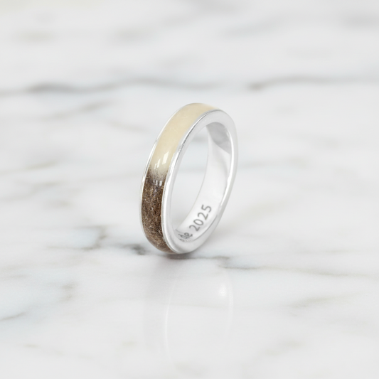 Alianza de Plata con Pelo de Mascota 