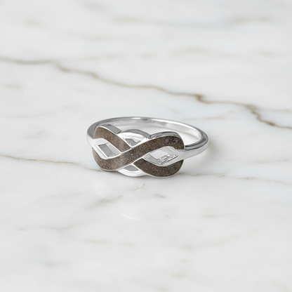Anillo con Cenizas en Infinito de Plata