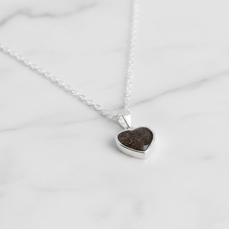 Colgante con Cenizas en Corazón de 10mm