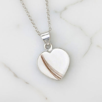 Colgante con Pelo en Corazón de Plata