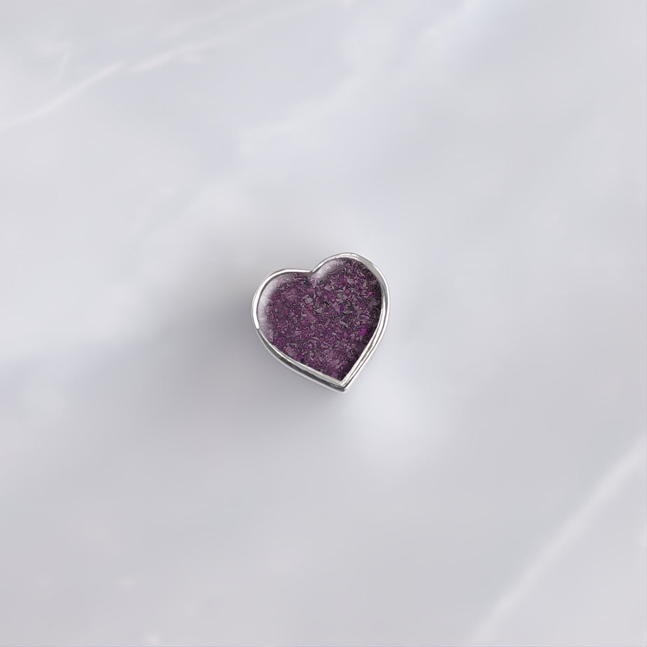 Charm de plata · Corazón con cenizas de tu mascota