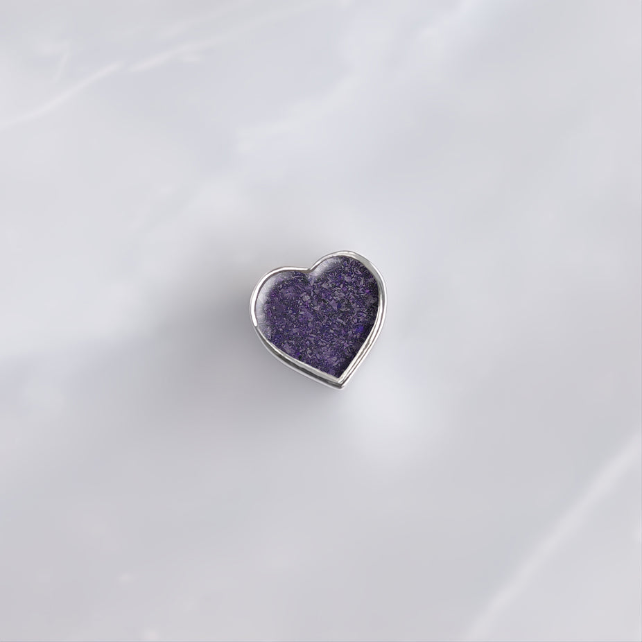 Charm de plata · Corazón con cenizas de tu mascota