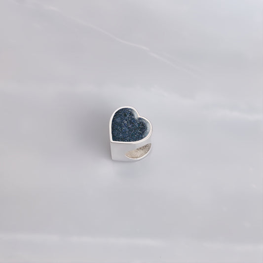 Charm de plata · Corazón con cenizas de tu mascota