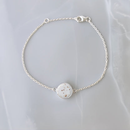Pulsera de plata · Círculo de cordón umbilical