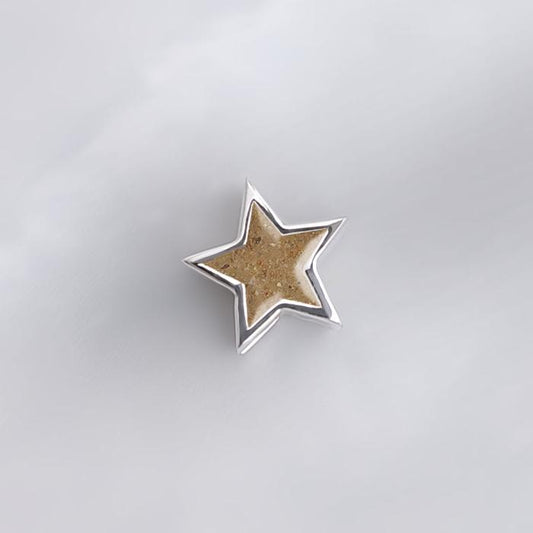 Charm de plata · Estrella de arena o tierra