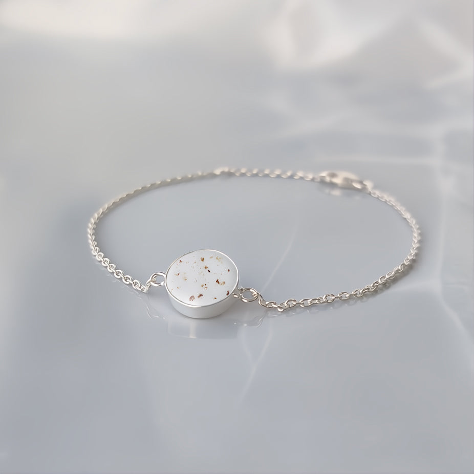 Pulsera de plata · Círculo de cordón umbilical
