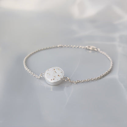 Pulsera de plata · Círculo de cordón umbilical