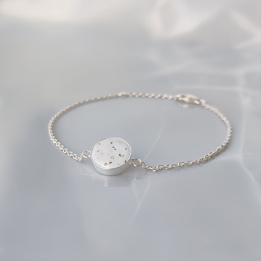 Pulsera de plata · Círculo de cordón umbilical